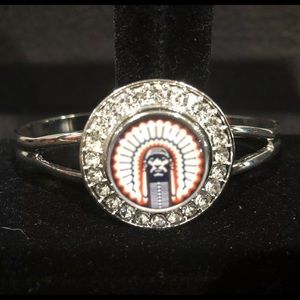 Fight Illini Chief Illiniwek Bangle Bracelet